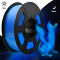 PLA Leuchtendes Filament 1,75mm 200g Spule Leuchtet im Dunkeln – Farbe Glow Blue filament