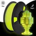 PLA Leuchtfilament 1,75 mm leuchtet im Dunkeln 200 g – Farbe 1kg Luminous Yellow