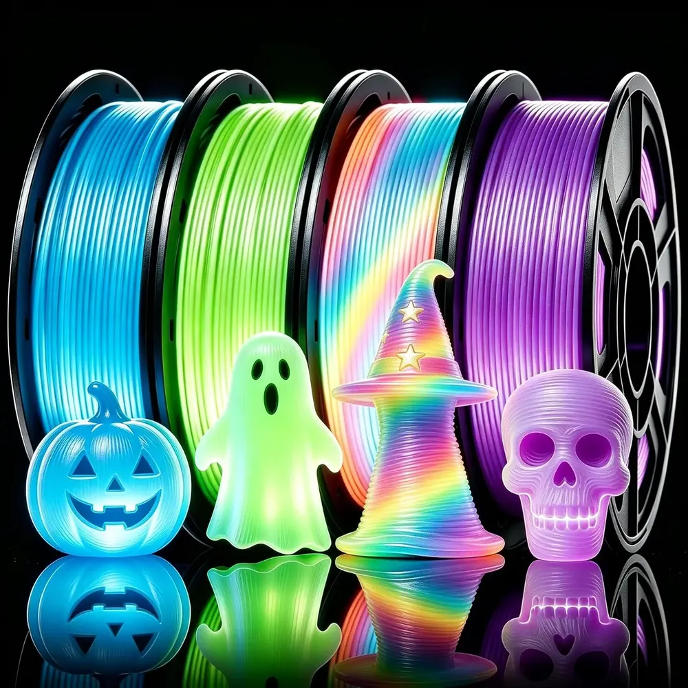 PLA Leuchtfilament 250 g im 4er-Pack 1,75 mm