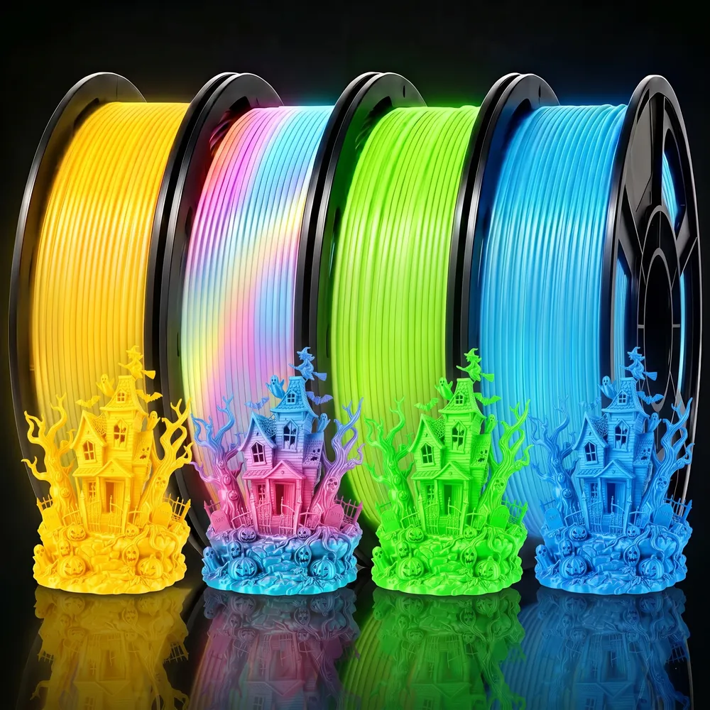 PLA Leuchtfilament 250 g im 4er-Pack 1,75 mm