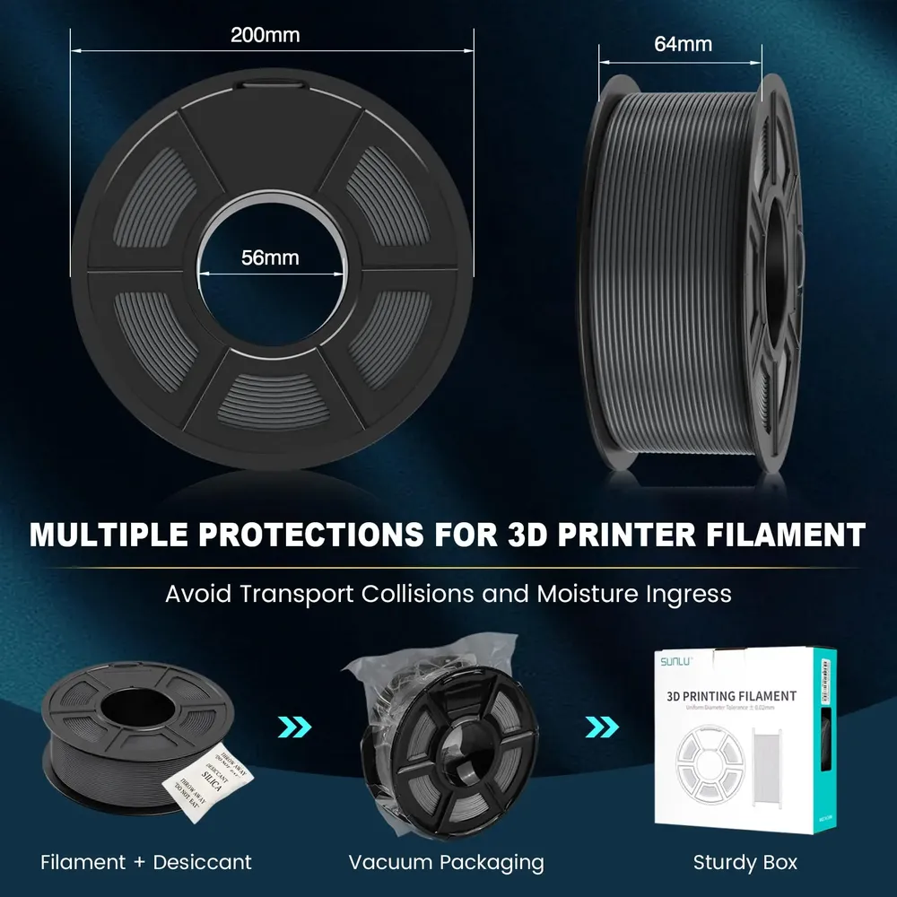 PLA Mattfilament 1,75 mm 1 kg oder 5 kg