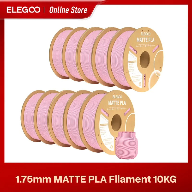 PLA Mattfilament 1 kg 1,75 mm dimensionale Genauigkeit