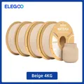 PLA Mattfilament 1 kg 1,75 mm dimensionale Genauigkeit – Farbe Beige 4kg