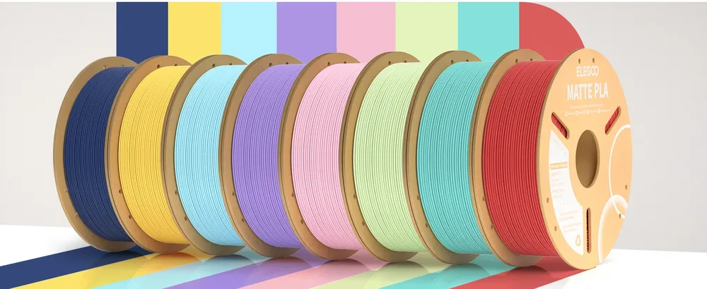 PLA Mattfilament 1 kg 1,75 mm dimensionale Genauigkeit