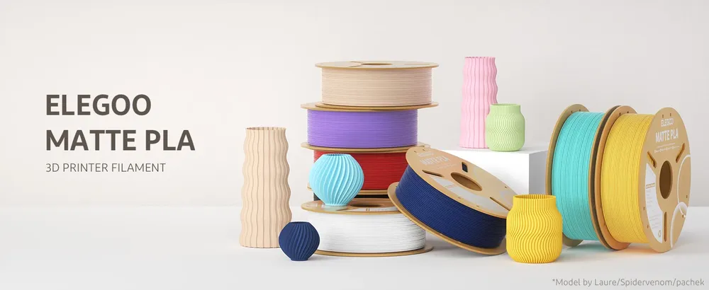 PLA Mattfilament 1 kg 1,75 mm dimensionale Genauigkeit