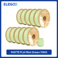PLA Mattfilament 1 kg 1,75 mm dimensionale Genauigkeit – Farbe Mint Green 10kg