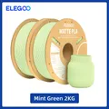 PLA Mattfilament 1 kg 1,75 mm dimensionale Genauigkeit – Farbe Mint Green 2kg