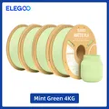 PLA Mattfilament 1 kg 1,75 mm dimensionale Genauigkeit – Farbe Mint Green 4kg