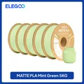 PLA Mattfilament 1 kg 1,75 mm dimensionale Genauigkeit – Farbe Mint Green 5kg