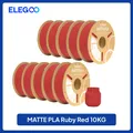 PLA Mattfilament 1 kg 1,75 mm dimensionale Genauigkeit – Farbe Ruby Red 10kg