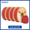 PLA Mattfilament 1 kg 1,75 mm dimensionale Genauigkeit – Farbe Ruby Red 4kg