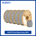 PLA Mattfilament 1 kg 1,75 mm dimensionale Genauigkeit – Farbe Slate Grey 5kg