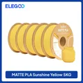 PLA Mattfilament 1 kg 1,75 mm dimensionale Genauigkeit – Farbe Sunshine Yellow 5kg