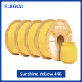 PLA Mattfilament 1 kg 1,75 mm dimensionale Genauigkeit – Farbe Sunshine Yellow 4kg