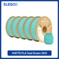 PLA Mattfilament 1 kg 1,75 mm dimensionale Genauigkeit – Farbe Teal Green 5kg