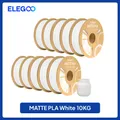 PLA Mattfilament 1 kg 1,75 mm dimensionale Genauigkeit – Farbe White 10kg