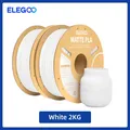 PLA Mattfilament 1 kg 1,75 mm dimensionale Genauigkeit – Farbe White 2kg