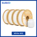 PLA Mattfilament 1 kg 1,75 mm dimensionale Genauigkeit – Farbe White 4kg