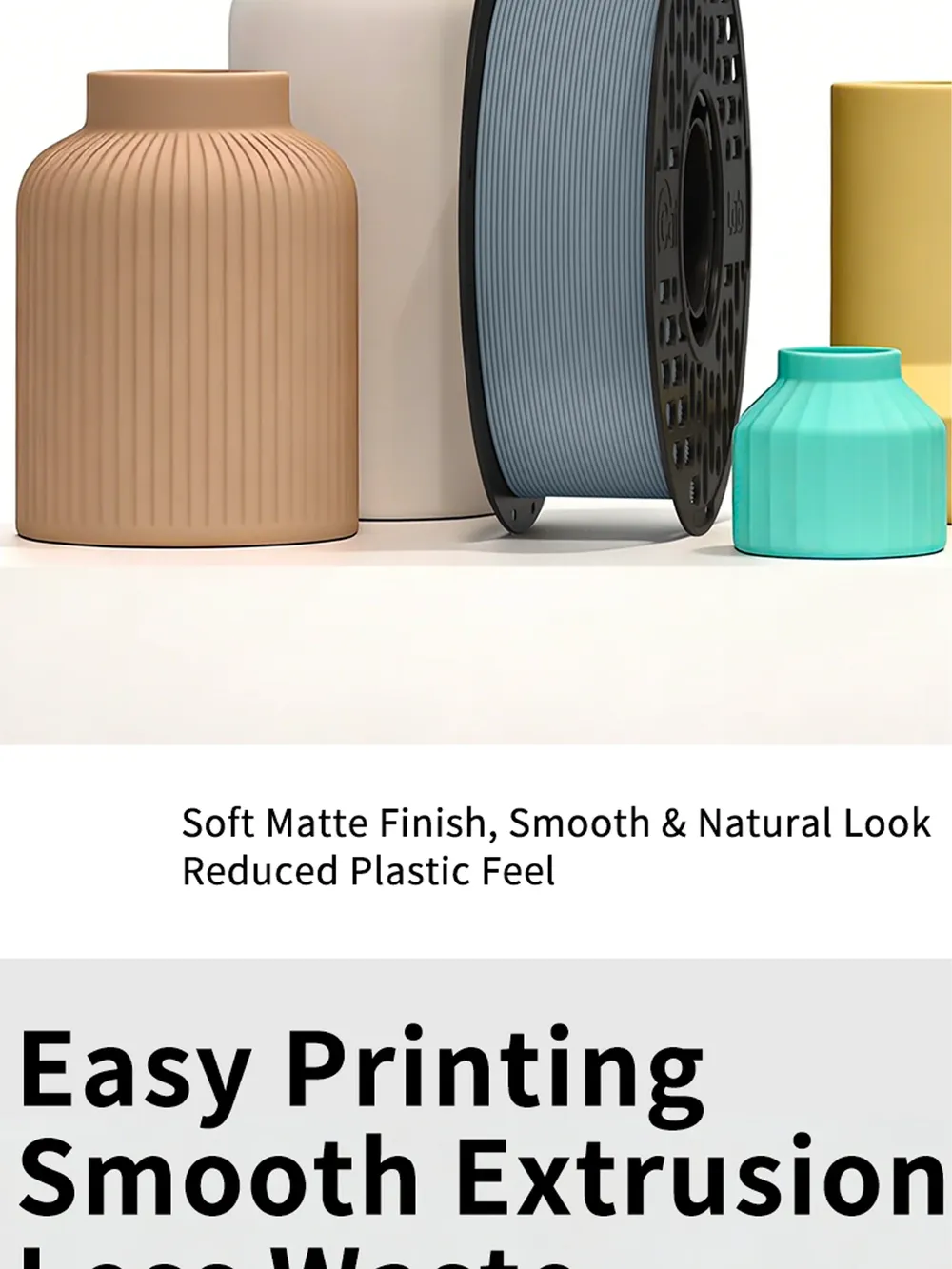 PLA Mattfilament 1 kg 1,75 mm glatte Oberfläche