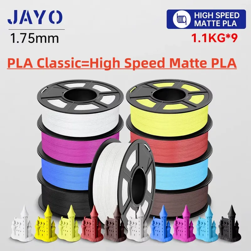 PLA Mattfilament Hochgeschwindigkeit 9 Rollen 1,75 mm
