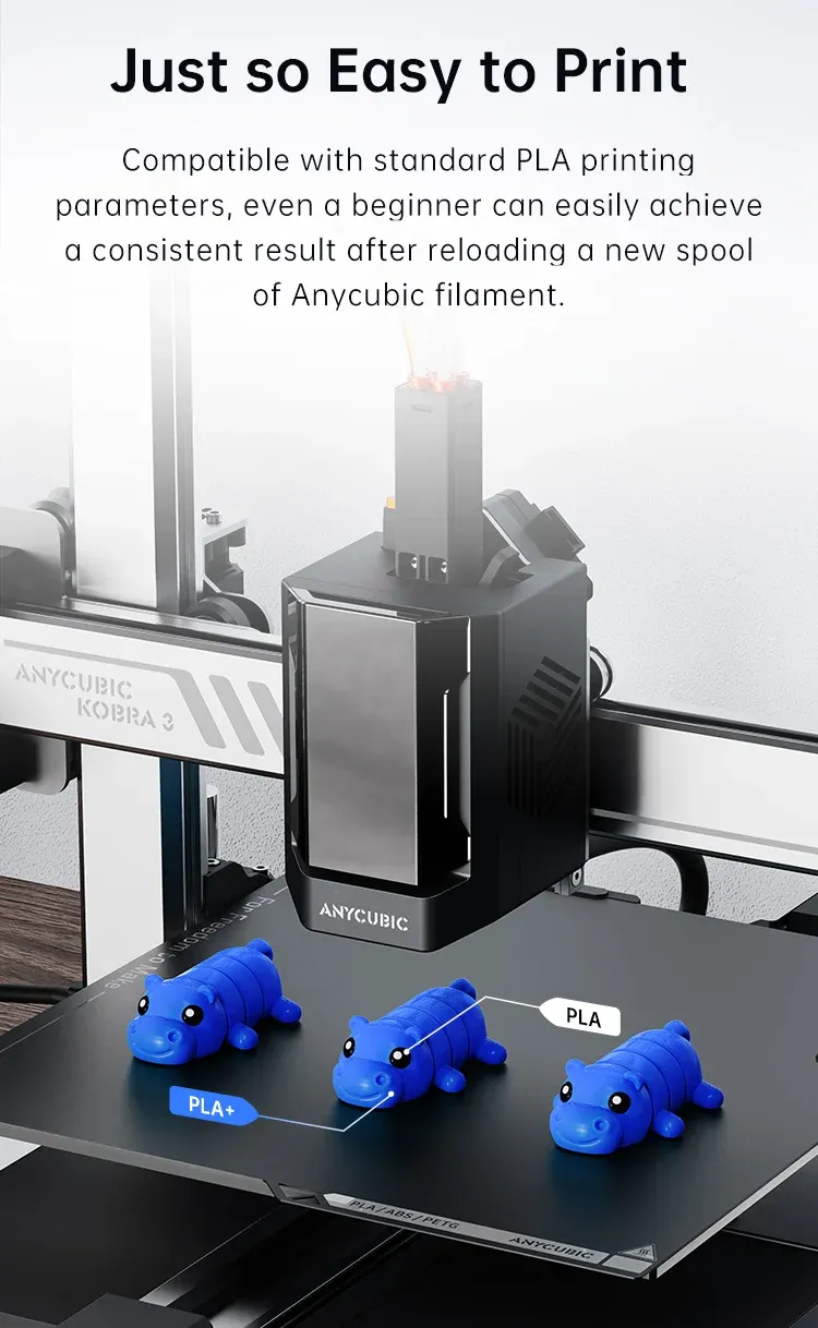 PLA+ Nachfüllfilament spulenlos 5 kg bunt