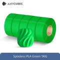 PLA Nachfüllfilament spulenlos 5 kg oder 10 kg – Farbe 5KG Green