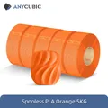 PLA Nachfüllfilament spulenlos 5 kg oder 10 kg – Farbe 5KG Orange