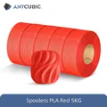 PLA Nachfüllfilament spulenlos 5 kg oder 10 kg – Farbe 5KG Red