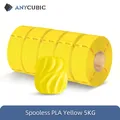 PLA Nachfüllfilament spulenlos 5 kg oder 10 kg – Farbe 5KG Yellow