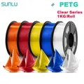 PLA/PETG/ABS Filament 5 kg 5 Rollen für 3D-Drucker – Color PETG Clear MIX1