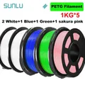 PLA/PETG/ABS Filament 5 kg 5 Rollen für 3D-Drucker – Color PETG MIX3-5Roll