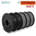 PLA/PETG/ABS Filament 5 kg 5 Rollen für 3D-Drucker – Color PLA 2BK 3GY