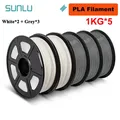 PLA/PETG/ABS Filament 5 kg 5 Rollen für 3D-Drucker – Color PLA 2WT 3GY