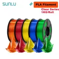 PLA/PETG/ABS Filament 5 kg 5 Rollen für 3D-Drucker – Color PLA Clear MIX1