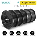 PLA/PETG/ABS Filament 5 kg 5 Rollen für 3D-Drucker – Color PLA PLUS 3BK 2GY