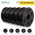PLA/PETG/ABS Filament 5 kg 5 Rollen für 3D-Drucker – Color PLA PLUS Black