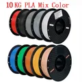 PLA PETG Filament 1,75 mm 10 kg Bundle – Farbe 10 KG Mix color PLA