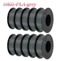 PLA PETG Filament 1,75 mm 10 kg Bundle – Farbe 10 KG PLA Gray