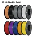 PLA PETG Filament 1,75 mm 10 kg Bundle – Farbe 10KG PLA Mixed C
