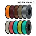 PLA PETG Filament 1,75 mm 10 kg Bundle – Farbe 10KG PLA Mixed D