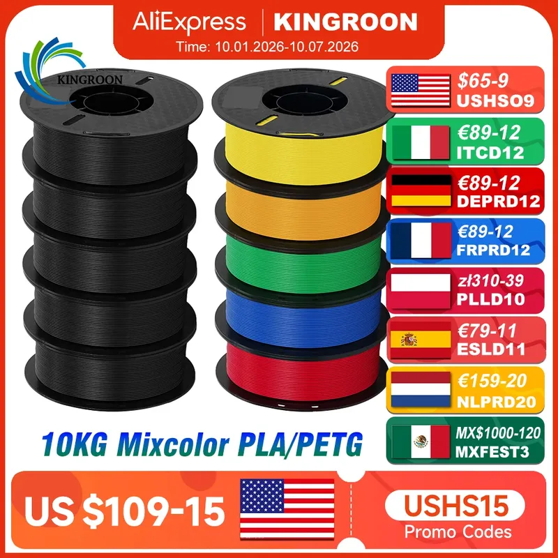 PLA PETG Filament 1,75 mm 10 kg Bundle