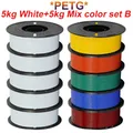 PLA PETG Filament 1,75 mm 10 kg Bundle – Farbe PETG E