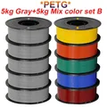 PLA PETG Filament 1,75 mm 10 kg Bundle – Farbe PETG F