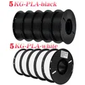 PLA PETG Filament 1,75 mm 10 kg Bundle – Farbe PLA Black and White