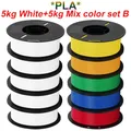 PLA PETG Filament 1,75 mm 10 kg Bundle – Farbe PLA E
