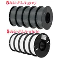 PLA PETG Filament 1,75 mm 10 kg Bundle – Farbe PLA Grey and White