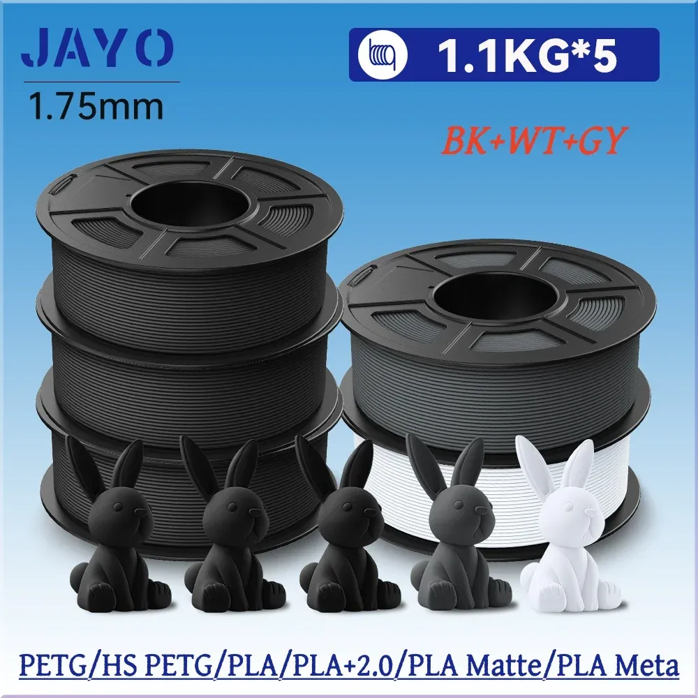 PLA PETG Filament 1,75 mm 5 Rollen