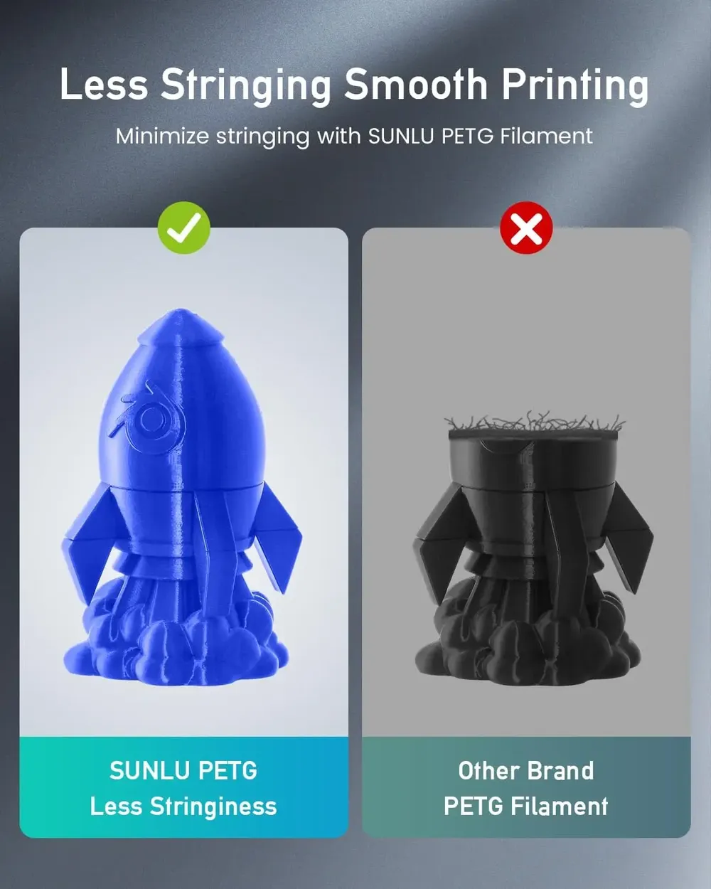 PLA PETG Filament 1,75mm 1kg matt oder Hochgeschwindigkeits