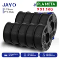 PLA PETG Filament 1,75mm 9 10 Rollen – Farbe PLA Meta-9BK