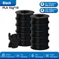 PLA PETG Filament 10kg 1,75mm Schwarz Weiß Grau – Farbe 10KG PLA Black